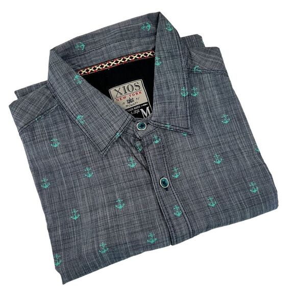 XIOS NY Men’s Size Medium Casual Shirt  Short Sleeve - Picture 1 of 10